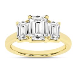 Cyra Iris 14K Yellow Gold Emerald Ring