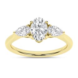 3-Stone Ring (Oval+Pear)