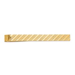 Viora 14k Men's Textured Tie Bar