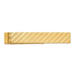 Caldera 14k Men's Textured Tie Bar