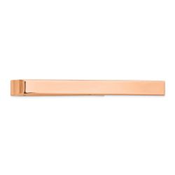 Zevora 14k Rose Gold Polished Tie Bar