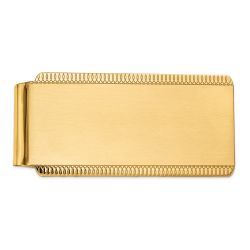Ophira 14k Men's Engraveable Sandblast Edge Money Clip