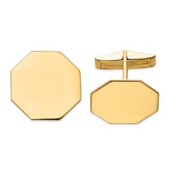 Orion 14K Mens Octagonal Cuff Links
