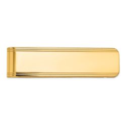 Isolde 14k Men's Grooved Polished Money Clip
