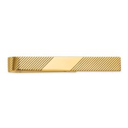Ophira 14k Men's Grooved Engravable Tie Bar