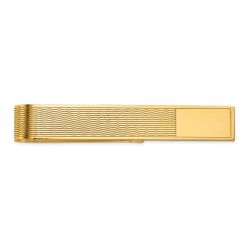 Ophira 14k Men's Grooved Engravable Tie Bar