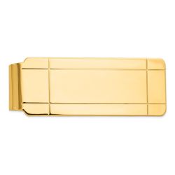 Isolde 14k Men's Grooved Money Clip