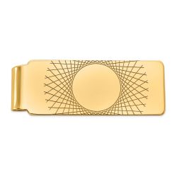 Briar 14k Men's Geometric Design Money Clip