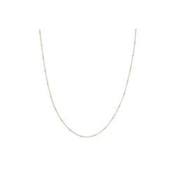 Yellow & White Gold 1.5 mm Saturn Curb Chain