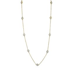 The Diamond by the Yard Yellow Gold Lab Grown 4ctw Diamond Necklace *IGI Certified*