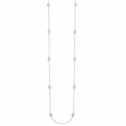 14kt Rose Gold Diamond 'Diamonds by the Yard' Fashion Necklace 3/4ct