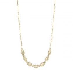 14k Yellow  Gold Diamond Necklace