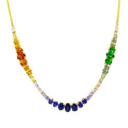 Princessa Multi Sapphire Necklace