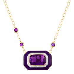 14kt Yellow Gold Bellarri Amethyst Necklace