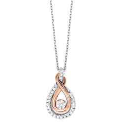 Infinity Love Knot Diamond Pendant
