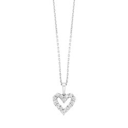 10kt White Gold Pendant 1/10ctw