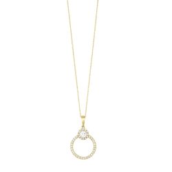 14k Diamond Pendants 1/3ctw