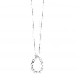 14k Diamond Necklace 1/7ctw