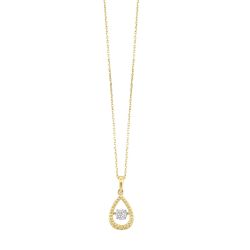 10Kt Yellow Gold Diamond 1/20Ctw Pendant