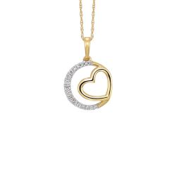 10K Gold Diamond Pendant