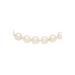 Bright Jasmine Majestik 10-11mm White Imitation Shell Pearl Hand-knotted Slip-on Necklace