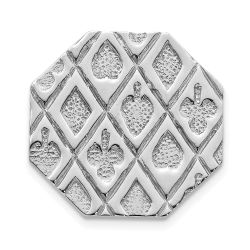 Alouette Sterling Silver Rhodium-plated Tie Tac