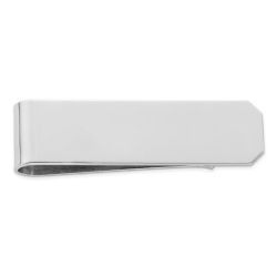 Eros Sterling Silver Rhodium Plated Money Clip