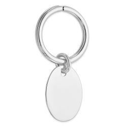Solenne Sterling Silver Rhodium Plated Key Chain