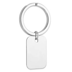Eros Sterling Silver Rhodium Plated Key Chain