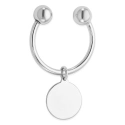 Valora Sterling Silver Rhodium Plated Key Chain