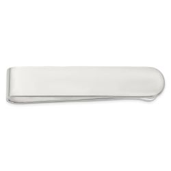 Aria Sterling Silver Rhodium-plated Polished Money Clip