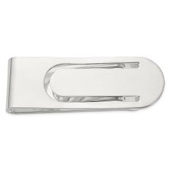Zevora Sterling Silver Rhodium-plated Polished Money Clip