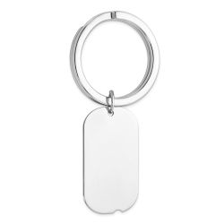 Vellum Sterling Silver Rhodium-plated Key Chain