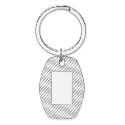 Lumine Sterling Silver Rhodium-plated Key Chain