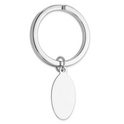 Zevora Sterling Silver Rhodium-plated Key Chain