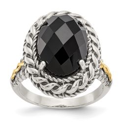 Dahlia Mist Onyx Ring