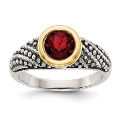 Selene Rise Garnet Ring