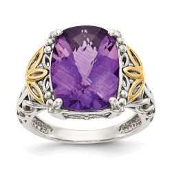 Vaila Crest Amethyst Ring