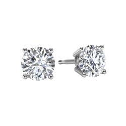 Glacier Fire Sterling Silver Lab Grown Diamond 1/4 CTW Stud Earrings