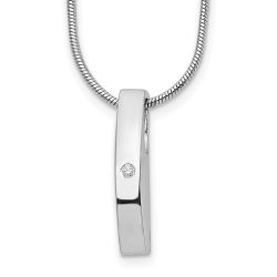 Bold Garden White Ice Sterling Silver Rhodium-plated 18 Inch Diamond Necklace with 2 Inch Extender
