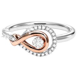Infinity Love Knot Diamond Ring