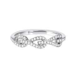 10kt White Gold Diamond Ring 1/6ct