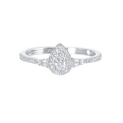 ElThAe CaIs 14K White Gold Diamond Ring
