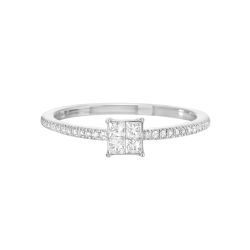 SolAeXe 14K White Gold Diamond Ring