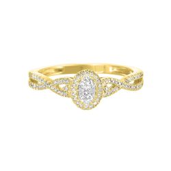 ThLinSol 10K Yellow Gold Diamond Ring