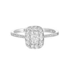 VioOnOn IsVioVer ZenVerZen 14K White Gold Diamond Ring