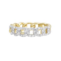 LuxVerCa 14K Yellow Gold Diamond Ring