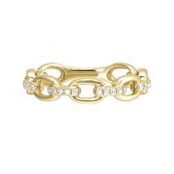 Gold Diamond Ring 1/10ctw