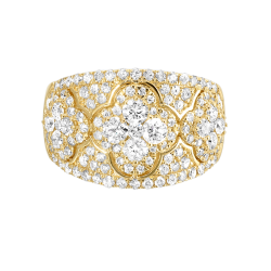 ThVioVio RaArAr 14K Yellow Gold Diamond Ring