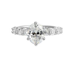 Lumina Grace Solitaire Semi-Mount Ring .67CTW